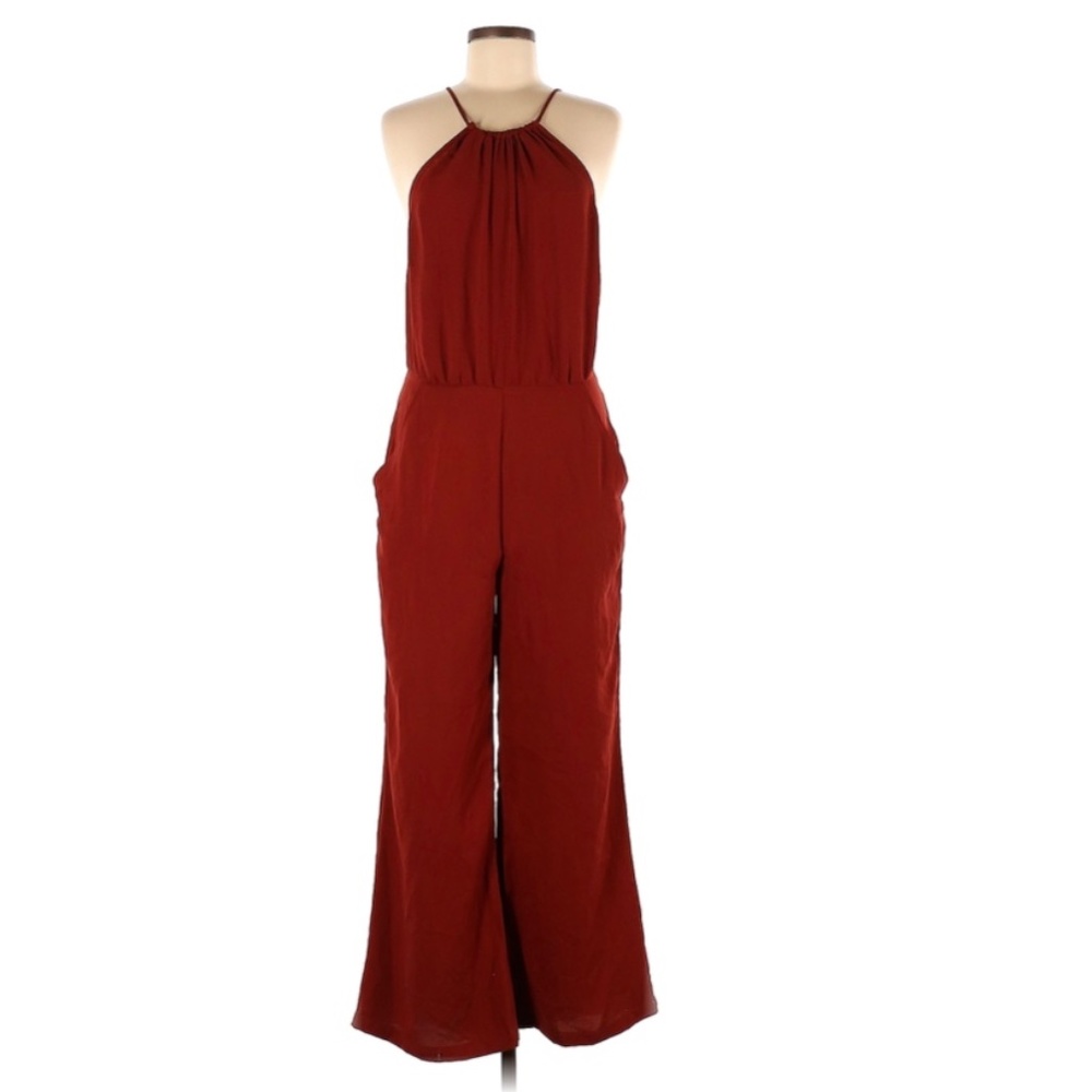 STUNNING Chelsea28 Jumpsuit Burnt Orange Size Small NWOT